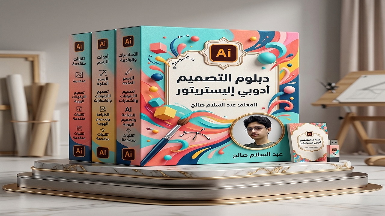 دبلوم التصميم في أدوبي إليستريتور📱